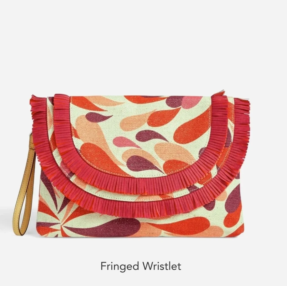 Vera Bradley Fringed Wristlet NWT